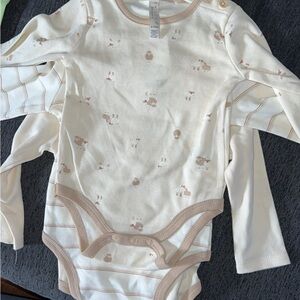 Chick Pea Cream and Tan Bodysuit